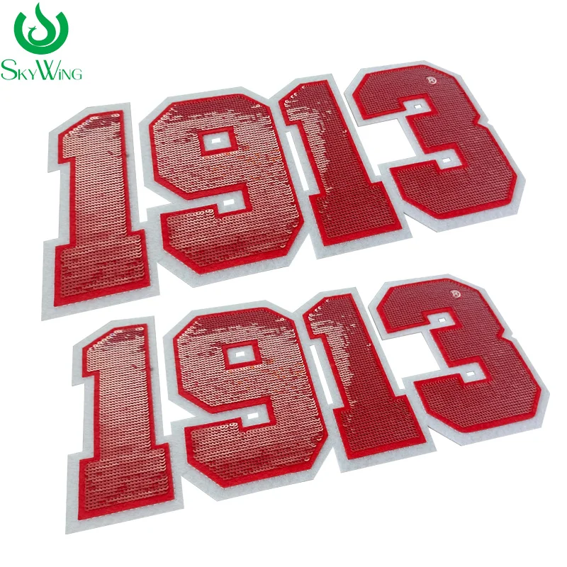 

Custom Sturdy Red DST 1913 Number Delta Sigma Theta Sorority Double Felt Reversible Sequins Iron Patch for Jacket