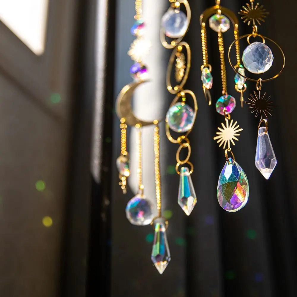 

Хрустальные ветряные колокольчики, подвесная Подвеска от солнца, женская подвеска, украшение для дома, сада, свадьбы, сада