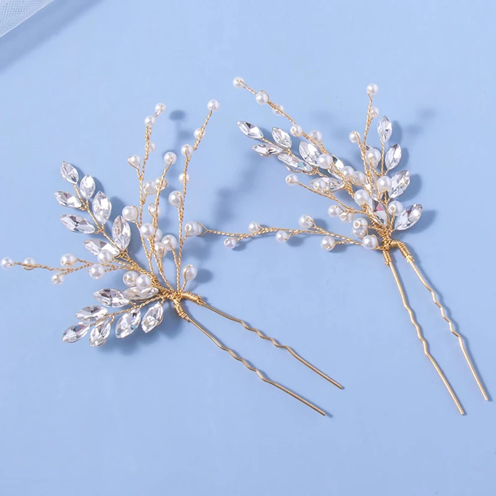 

Woman's Hair Fork with Shiny Color-preserving Artificial Pearls for Outdoor