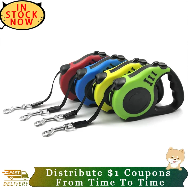 

Выдвижной Нейлоновый Поводок для собак, 3 м, 5 м