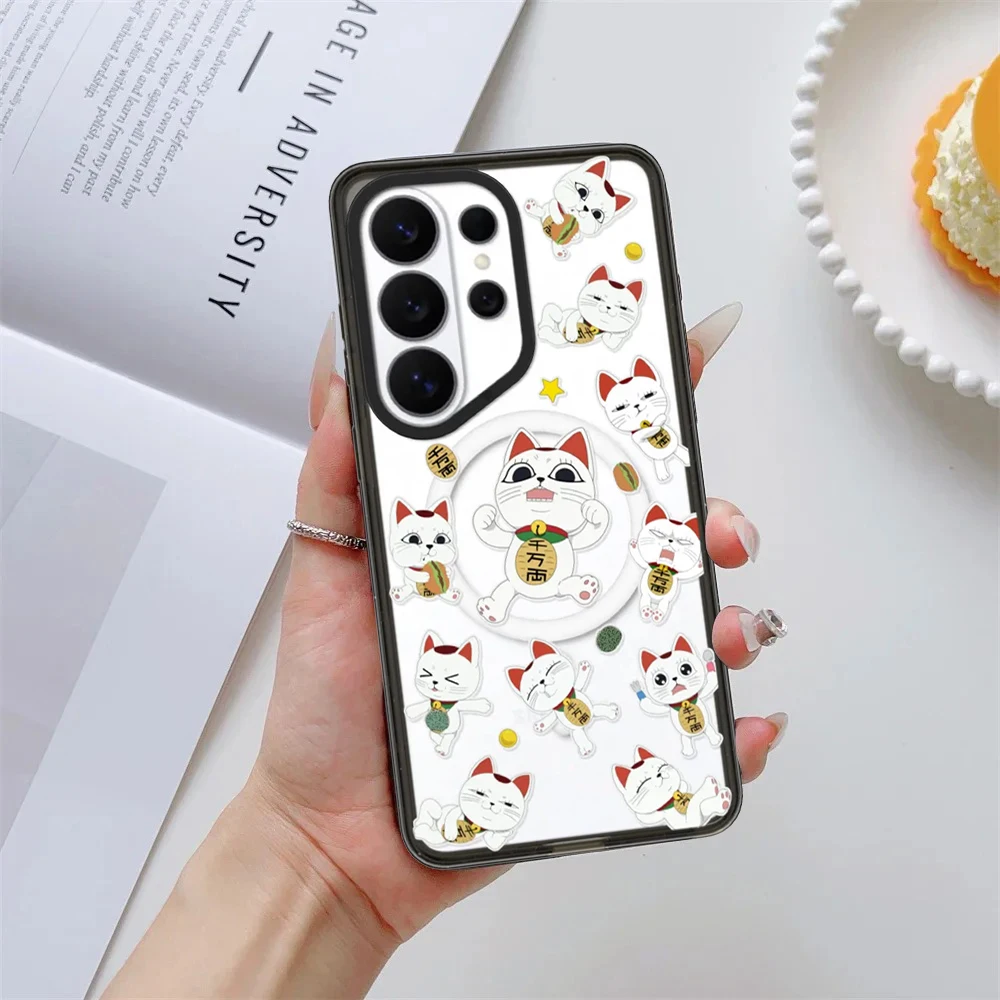 Фото Защитный акриловый чехол Lucky Cat Dan Momo для Samsung Galaxy S26 S25 S24 S23 Ultra S26U S24+ S25+ S26 Plus №2