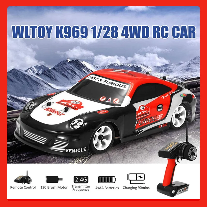 Enlarge WLtoys 1/28 K969 K989 284131 RC Car 2.4G Remote Control 4WD Offroad Race Car 30KM/H High Speed Competition Drifting Child Toys