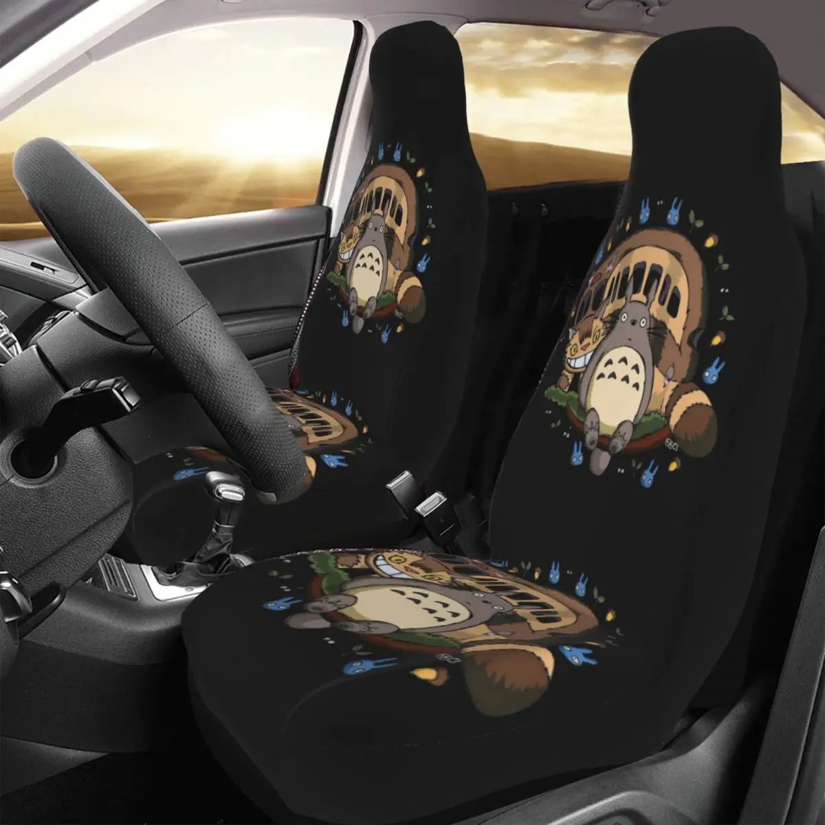 Универсальные автомобильные чехлы на сиденья My Neighbor Totoro манга подходят для