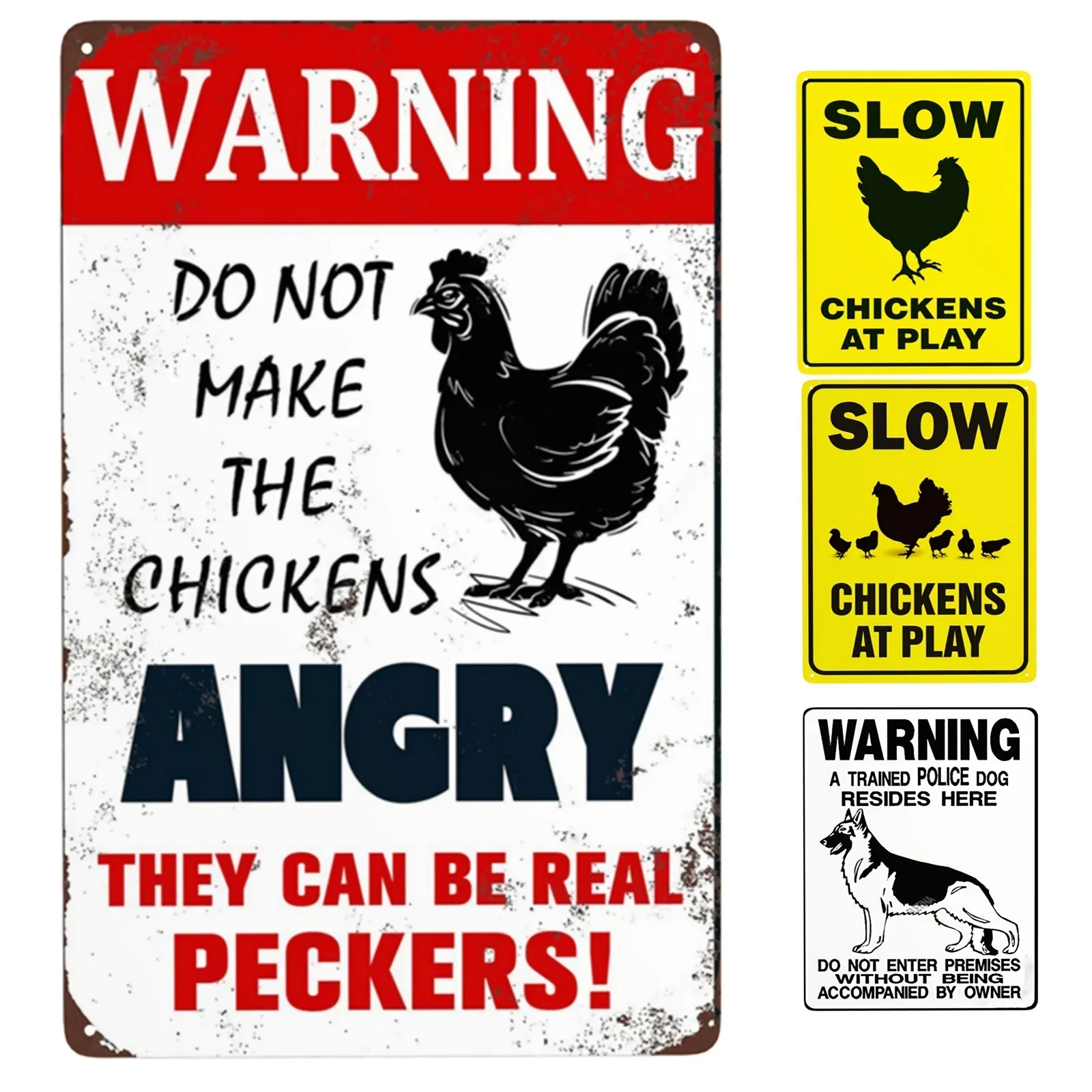 Винтажная Металлическая Настенная Табличка Забавный Петух Декор Фермерского