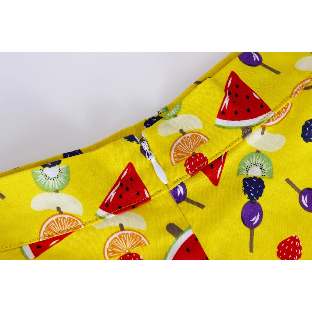 SISHION Hepburn Хлопок 50-х 60-х годов Винтажная летняя юбка трапециевидной формы VD0020