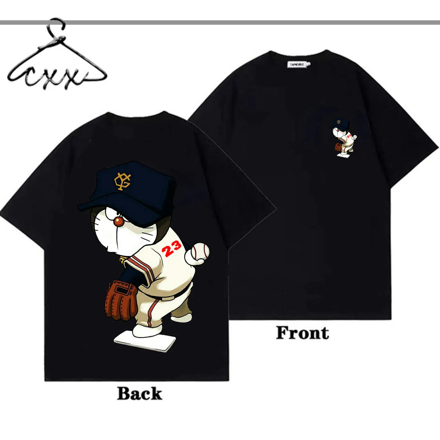 

2023 New Oversized Men Women T-Shirt Summer Cotton T Shirt Japanese Cool Cartoon High-Quality Tee Unisex Clothing Free Shipping
