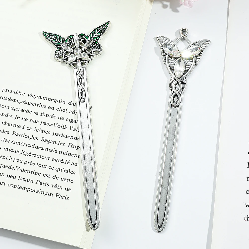 Металлическая закладка в форме меча «Властелин колец», коллекция аниме-энтузиастов, праздничный подарок, канцелярские принадлежности для чтения