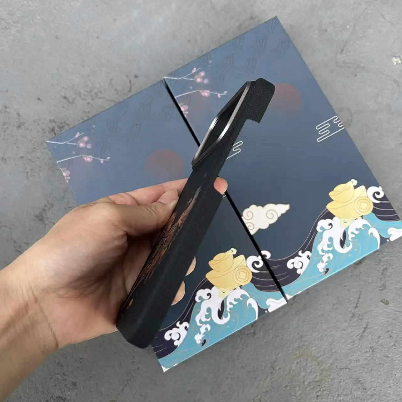 Фото Для iPhone 17 pro max/iPhone17 Pro/iPhone17/iPhone 17 Air чехол карбон 600d кевлар арамидное волокно тонкий жесткий чехол магнитный черный №3