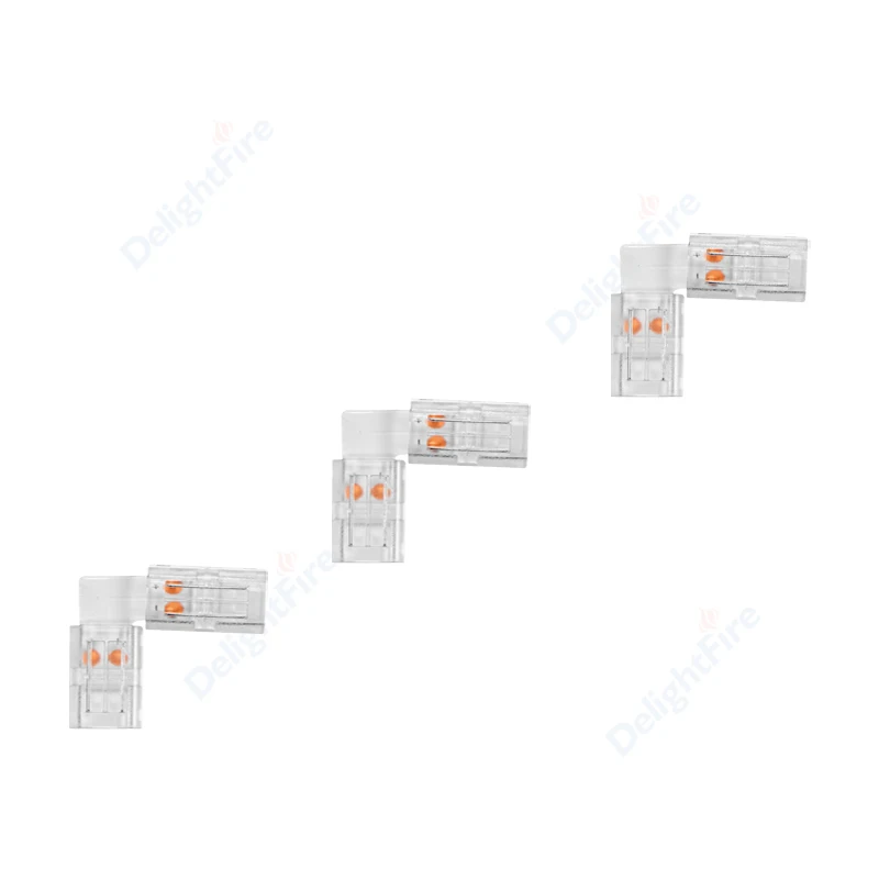

8 мм 10 мм 2pin COB светодиодный ленточный соединитель ленточный светильник s L форма светодиодные Угловые соединители для SMD COB 5050 2835 ленточный св...