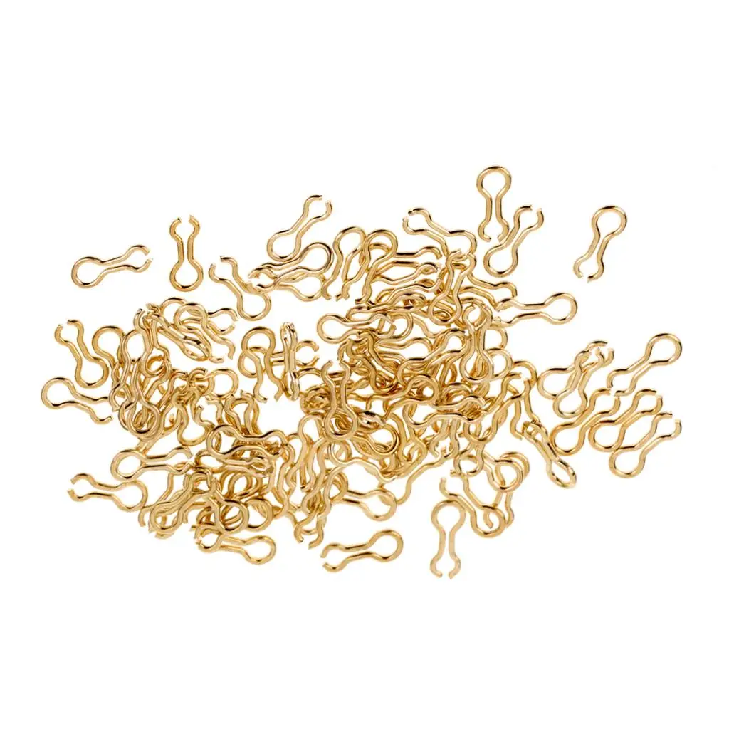 100Pcs Brass Sinker Eyes Eyelets for Molds Fishing Loops Swivel Tackle | Спорт и развлечения