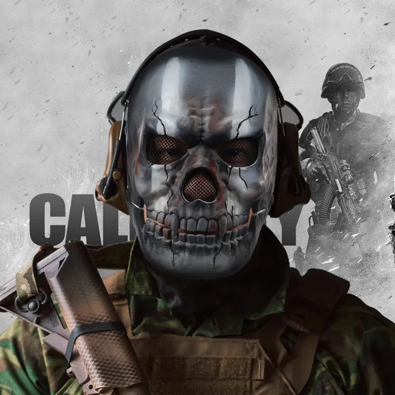 

Adult Game Call of Duty Men Modern Warfare 2 Task Force 141 Ghost Face Mask