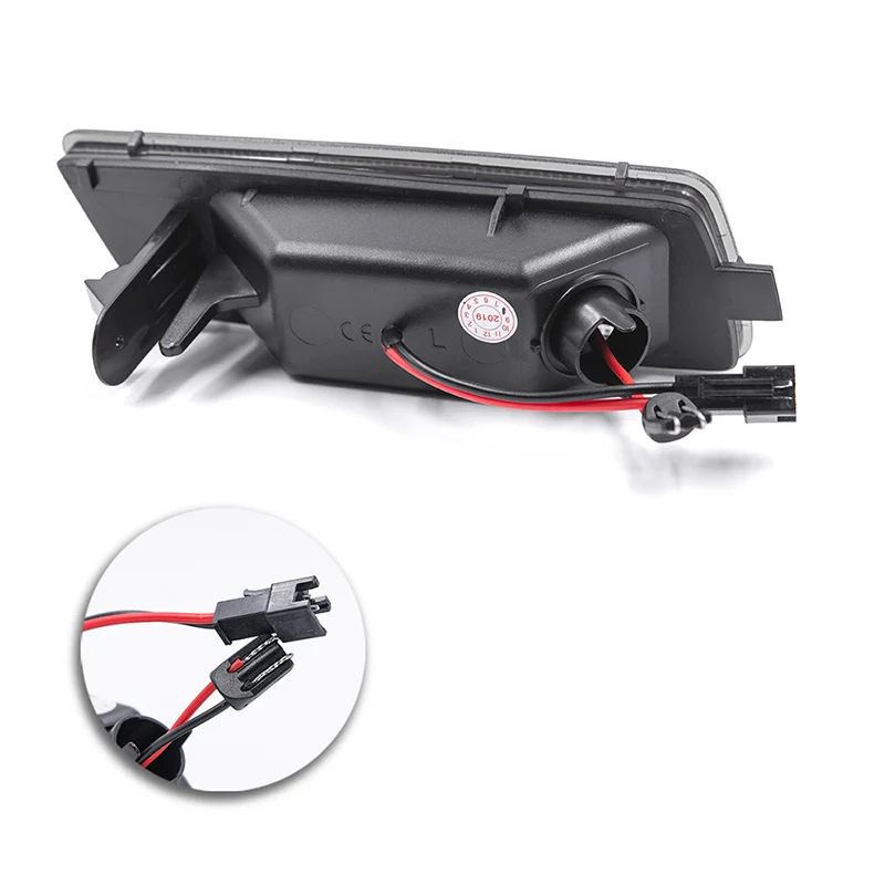 Дымчатый фонарь для переднего бампера крыла боковых габаритных огней янтарный