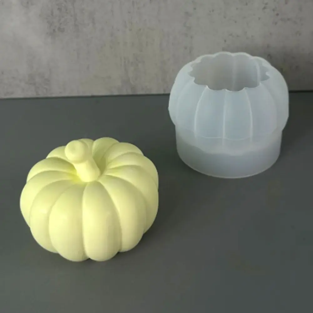 DIY силиконовая форма для свечей в виде тыквы белая 3D гладкая мыла форме
