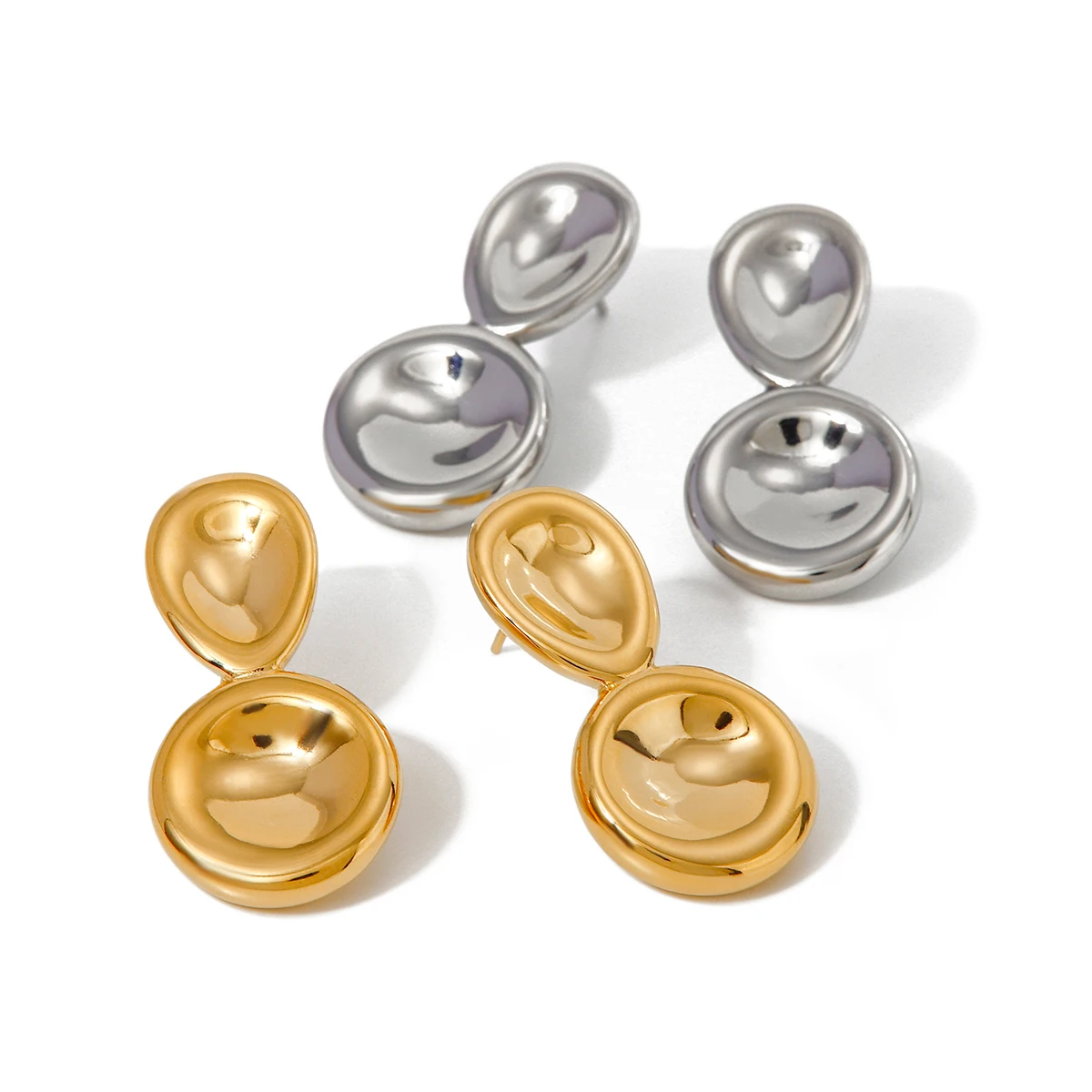 Модный стильный полый браслет из нержавеющей стали с золотым покрытием 18K PVD