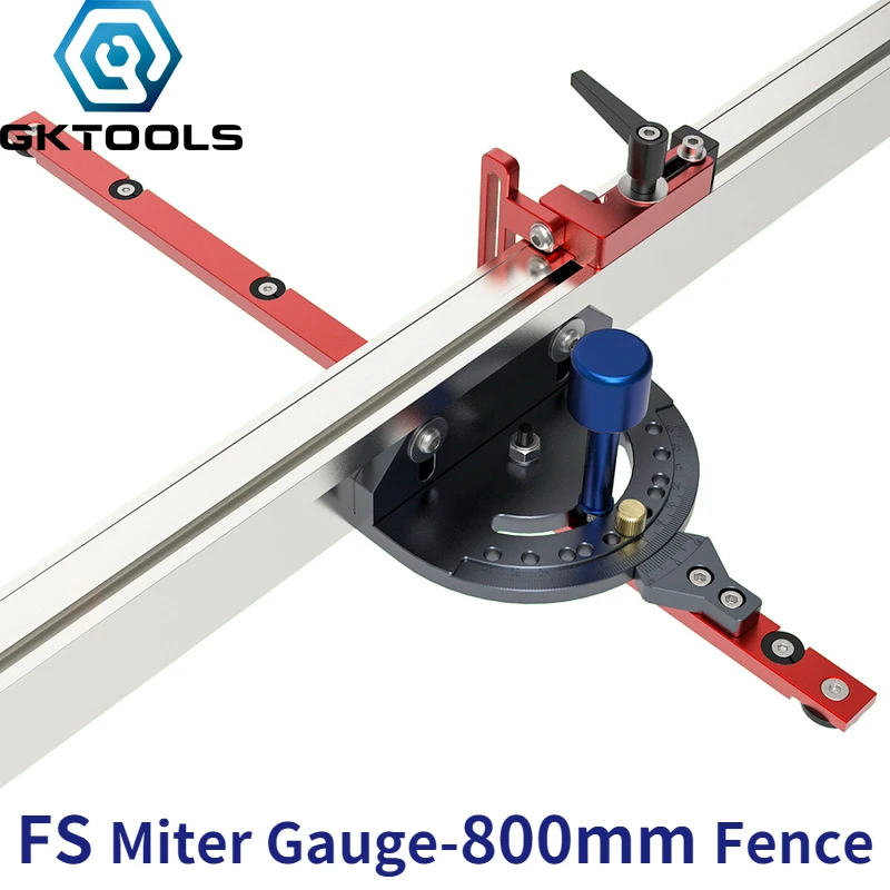Miter Gauge 800mm Aluminium Profile Fence with Track Stop Table Saw Router Miter Gauge Saw Assembly Ruler for Woodworking Tools