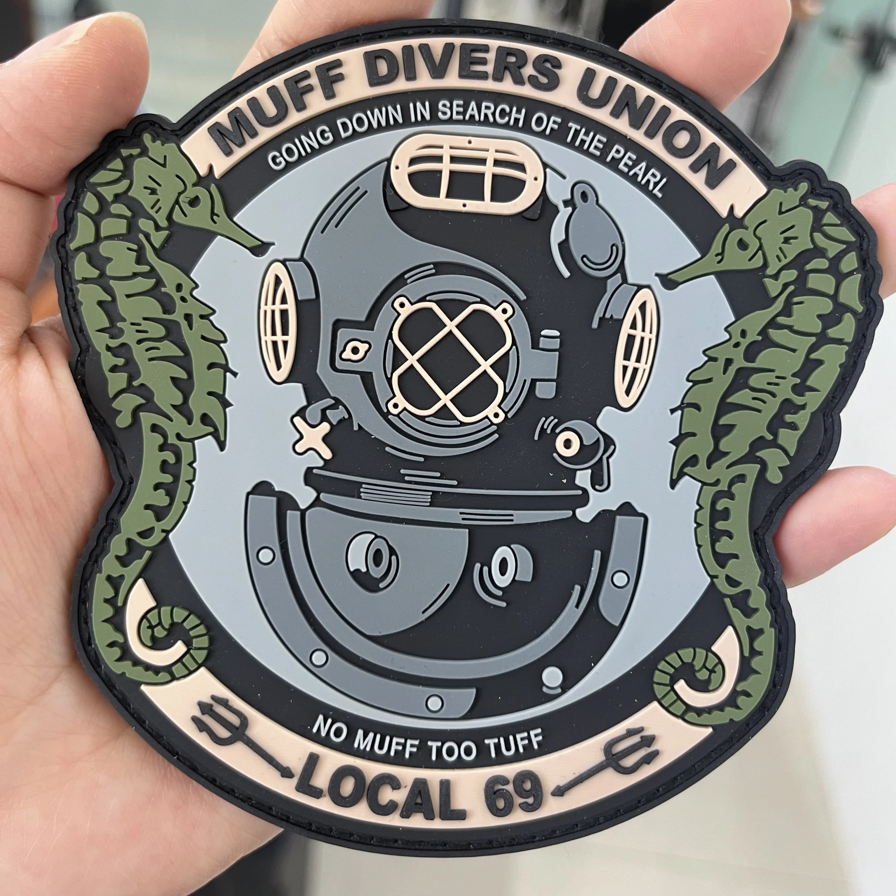 Нашивки Muff для одежды из ПВХ с крючком и петлей тактические наклейки на рюкзак