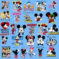 minnie mickey mouse patches for clothes t shirts fashion disney iron on transfers for clothing heat transfer stickers appliqued