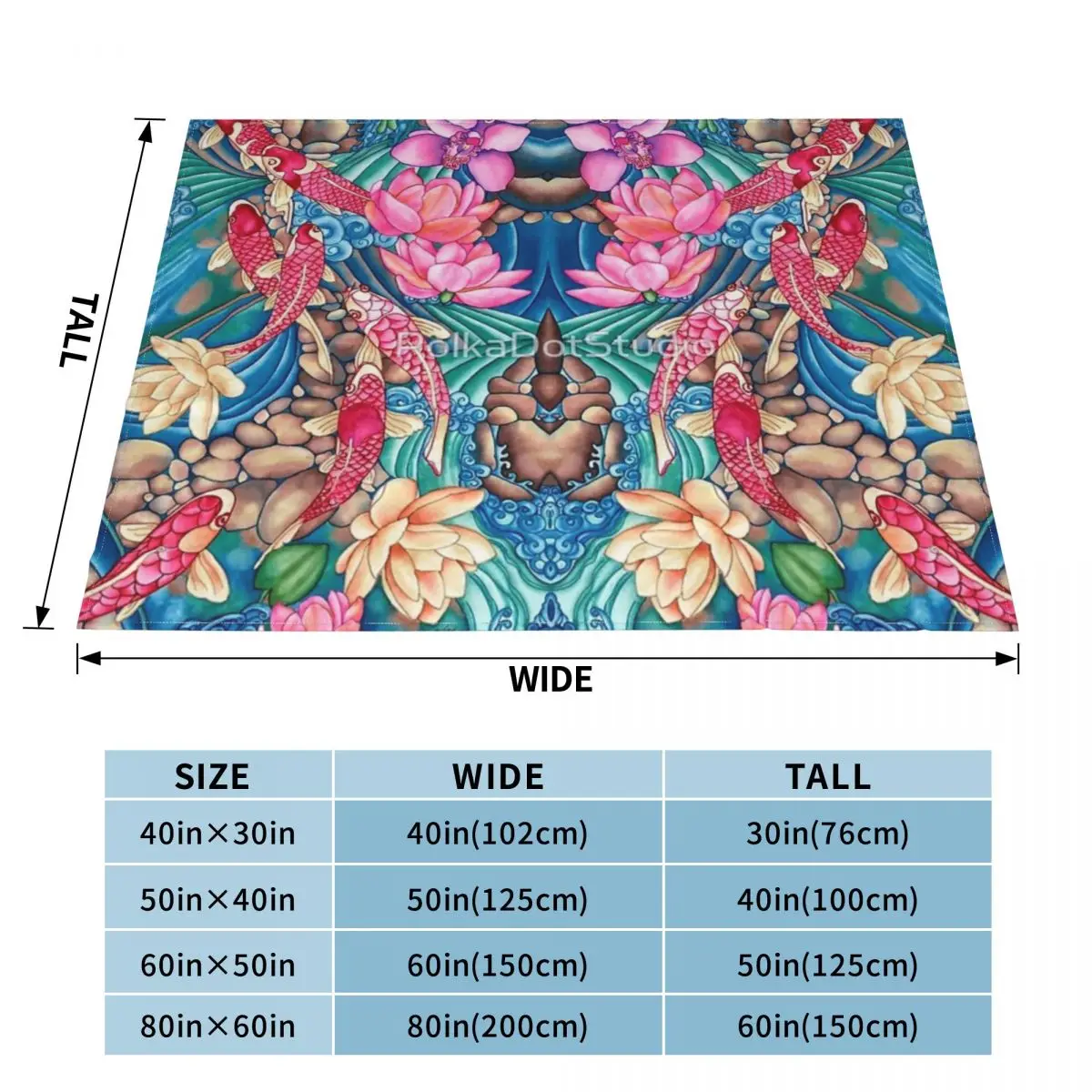 Всесезонное универсальное одеяло Koi Pond офисные подарки на Хэллоуин