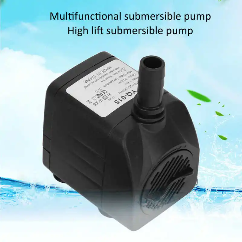 

Fish Tank Water Pump Submersible Pump Multifunctional Durable Change Water Side Suction Fountain Aquarium Pump