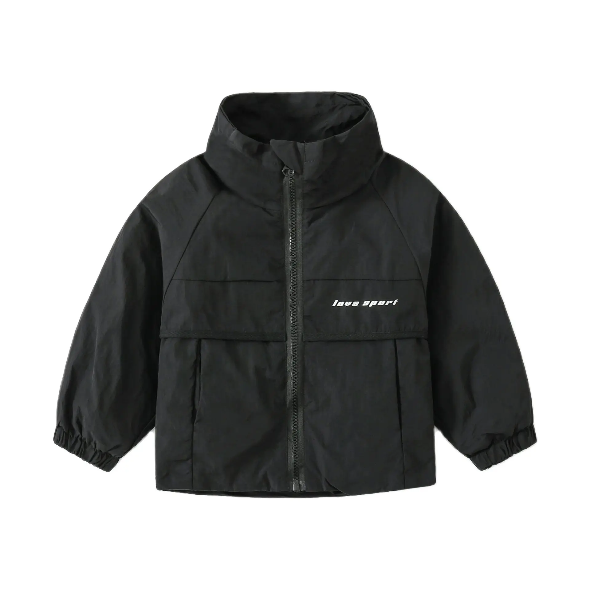 

Kids Coat For Boys Winter Coat Baby Boys Spring Autumn Solid color Wind Proof Kids Outwear Plus fleece Warm Jackets 2-6 years