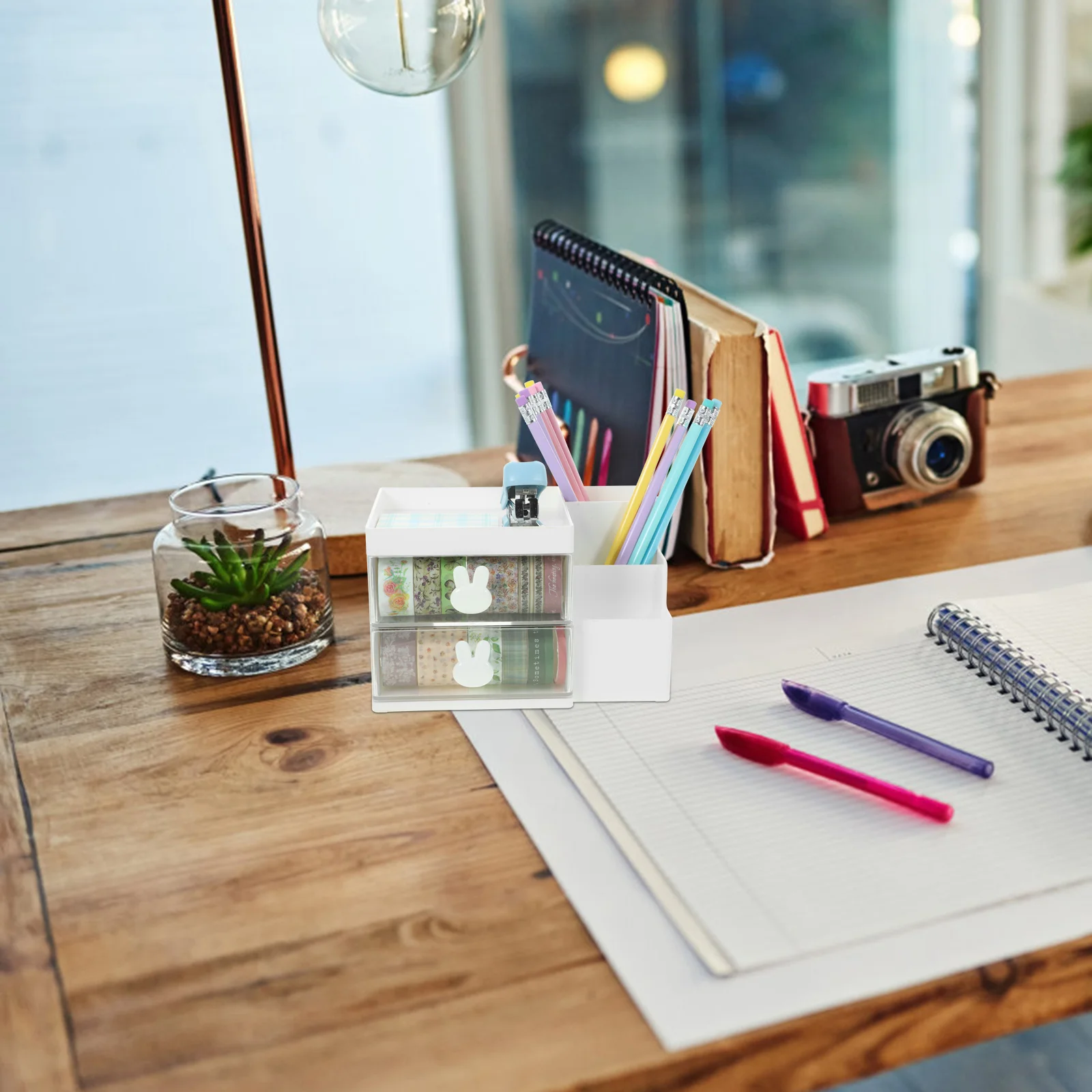 Настольный держатель для ручек ящик хранения офисных канцелярских