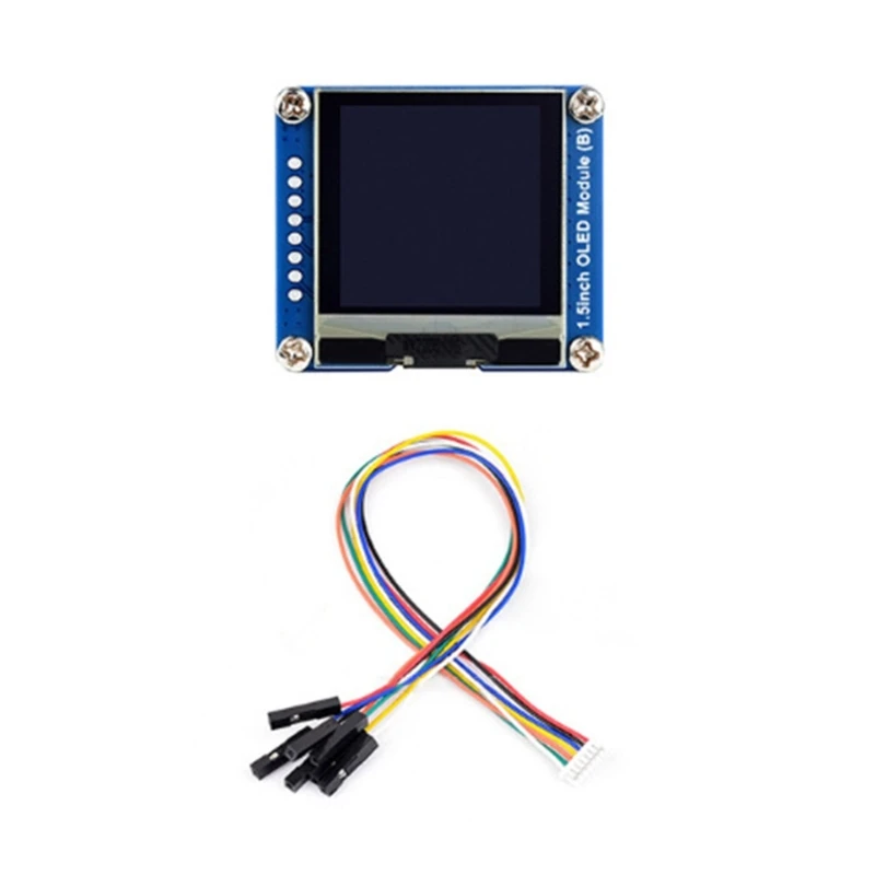 

1.5 inch OLED Modules 128 ×128 Resolution SPI/I2C Communication Black and White Display Screen SH1107 Driver Dropship