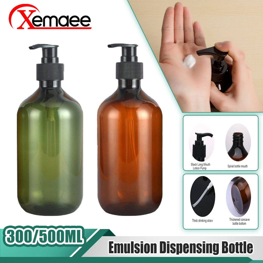 

300/500ml Foaming Soap Dispenser Bathroom Hand Sanitizer Shampoo Body Wash Lotion Refillable Pump Bottle Making Foam Container