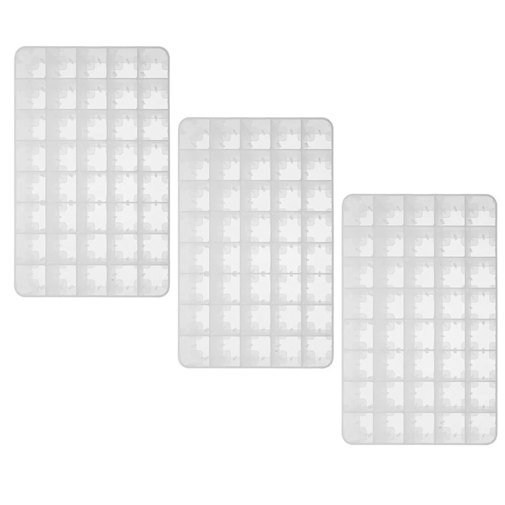 

3 Pcs Nail Polish Decorative Marker Storage Multifunctional Pen Holder Stand Work Desk School Plastic Student White Shelves