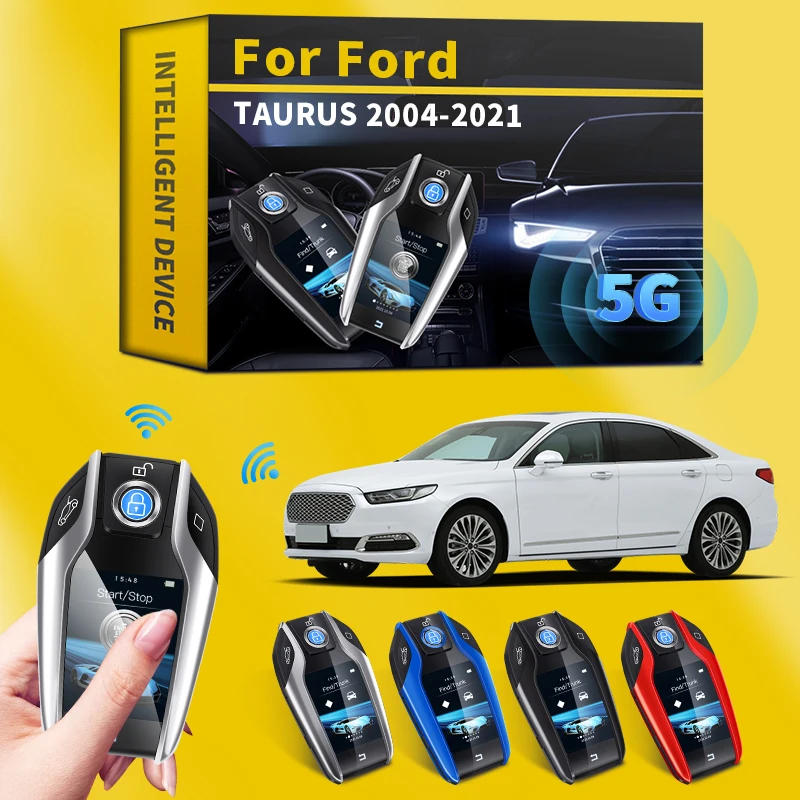 

For Ford TAURUS 2004-2021 Modified Smart Remote Key Control Key with LCD Display Screen one-key start Smart Car Key Accessories