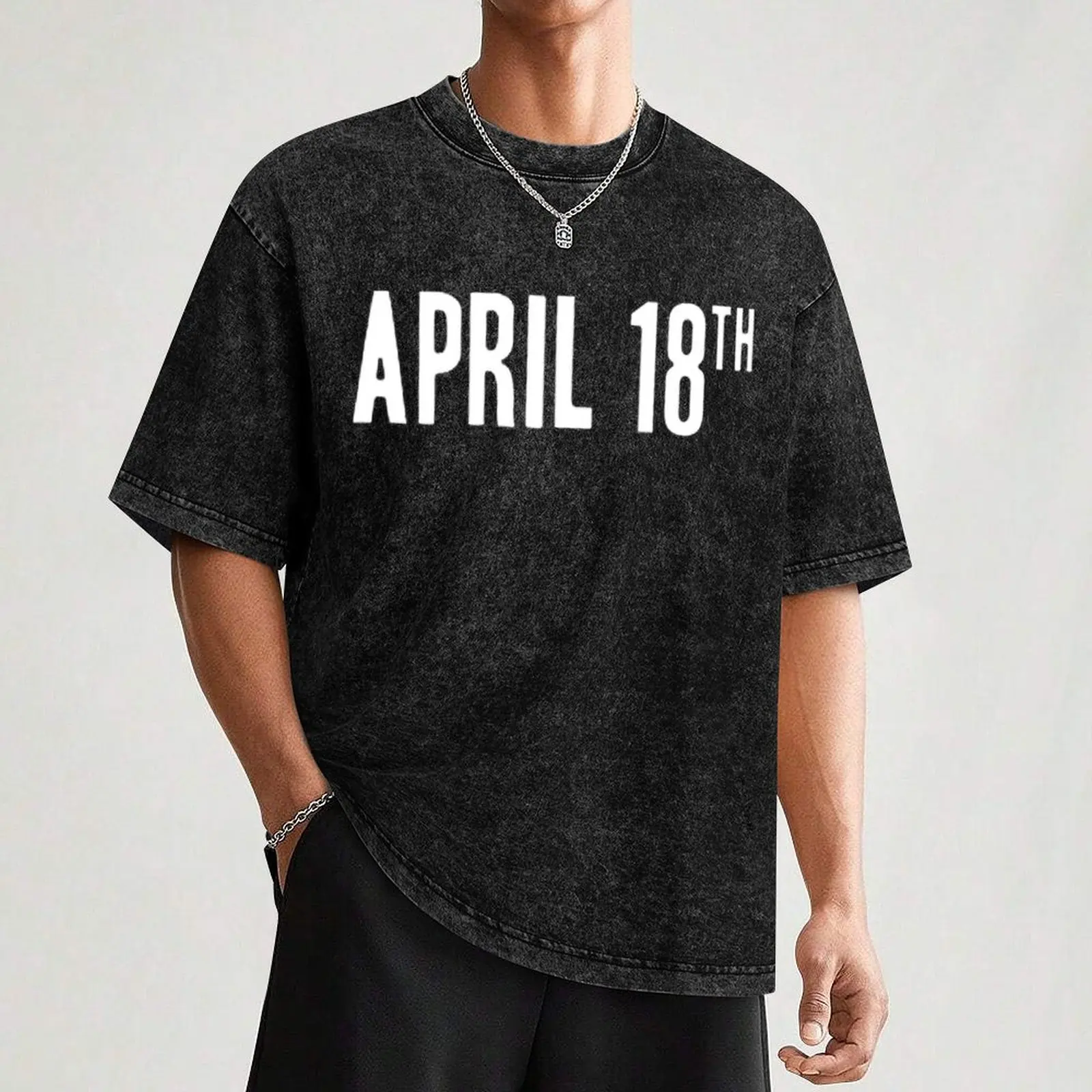 Мужская футболка с принтом Джима джефферс 18-е апреля