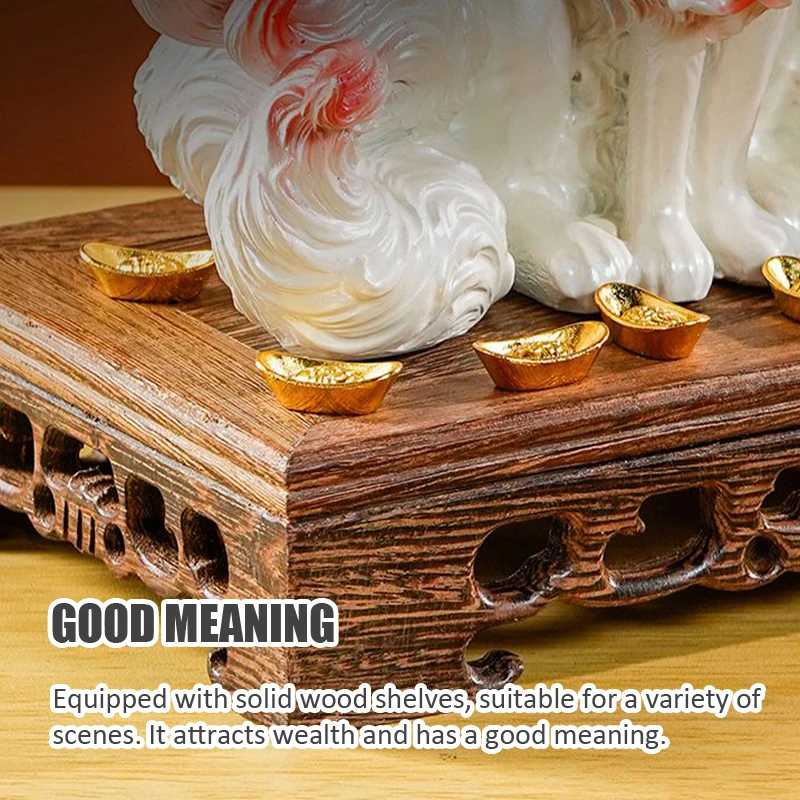 Статуэтка из искусственной смолы с девятью хвостами статуэтка счастливой лисы