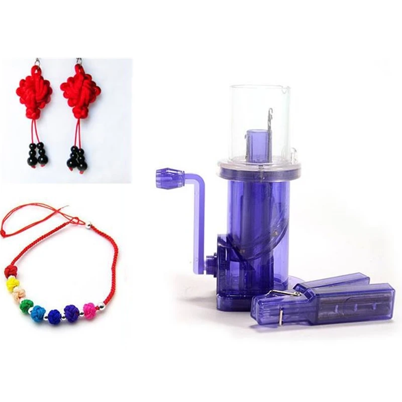 

Creative Knitting Machine Embellishment Hand Loom Bobbin Weaver Embellishment Craft Hand-Knitted Braided Sewing Accessories