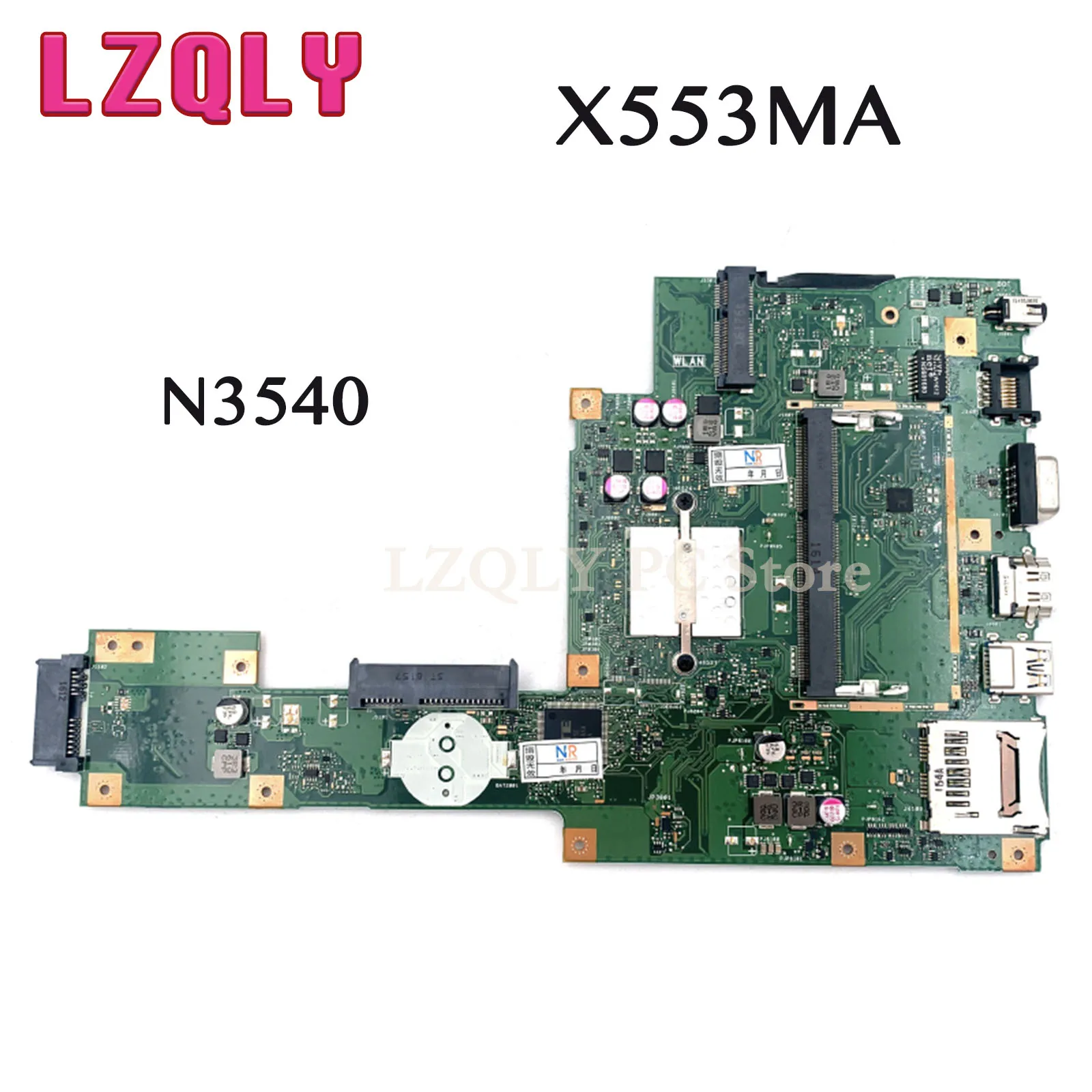 LZQLY For ASUS X553MA With PN:60NB04X0-MB1900 N3540 Laptop Motherboard Processor Onboard DDR3 Main Board Full Test