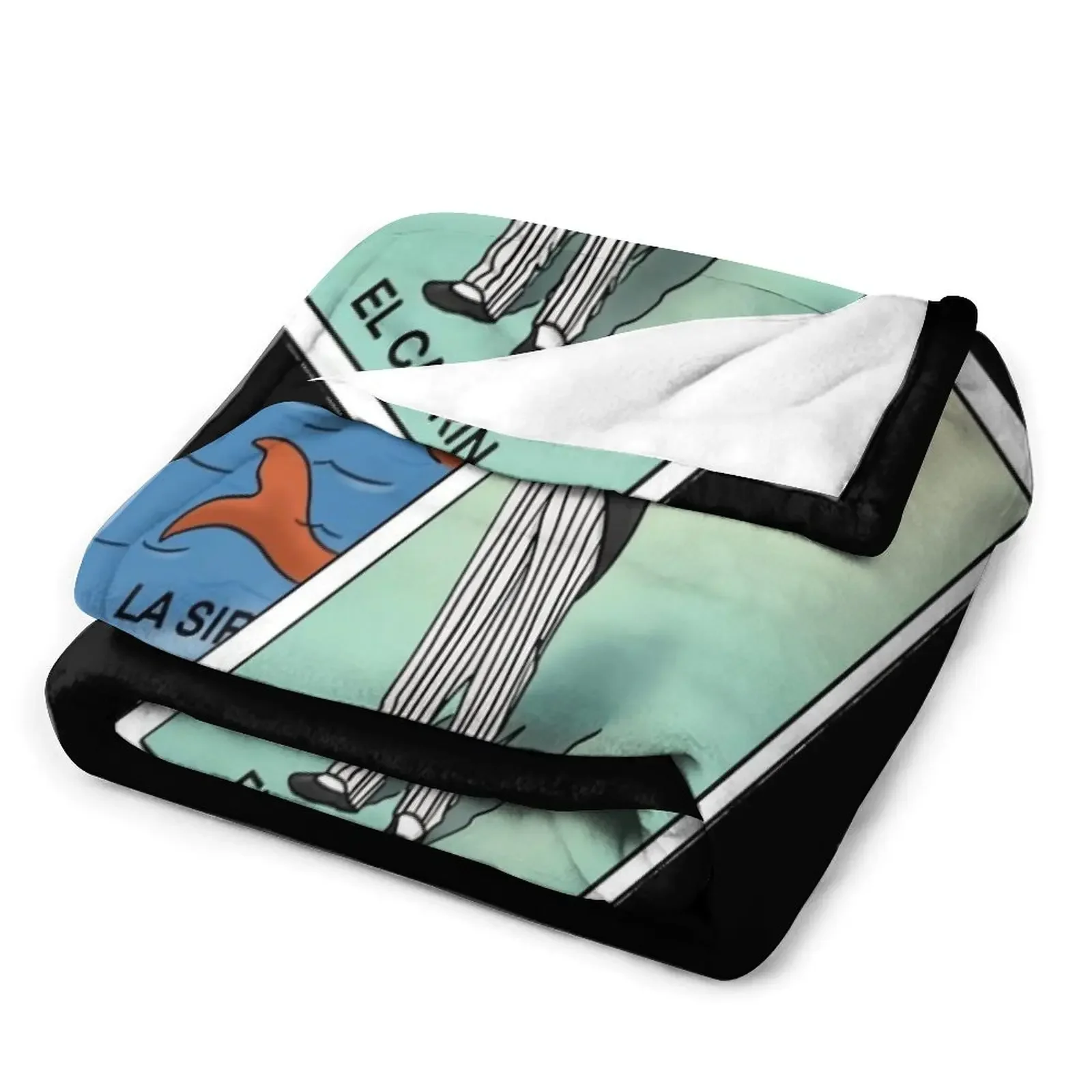 Плед EL CATRIN y LA SIRENA Аниме Манга Мексиканская лотерея плед с карточкой теплый зимний