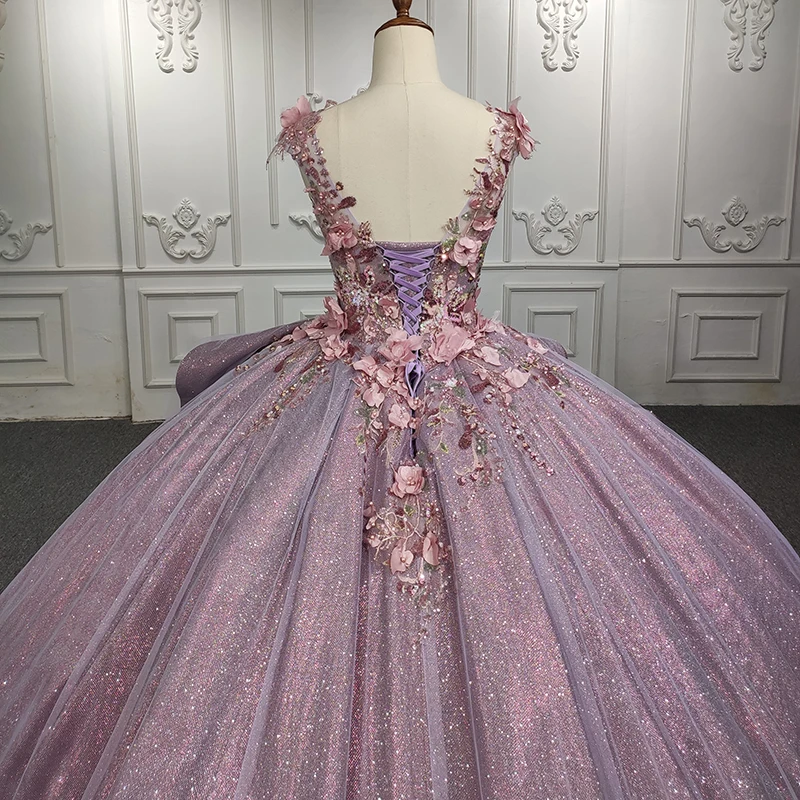 Jancember International Элегантные платья Quinceanera Бальное платье с v-образным вырезом на
