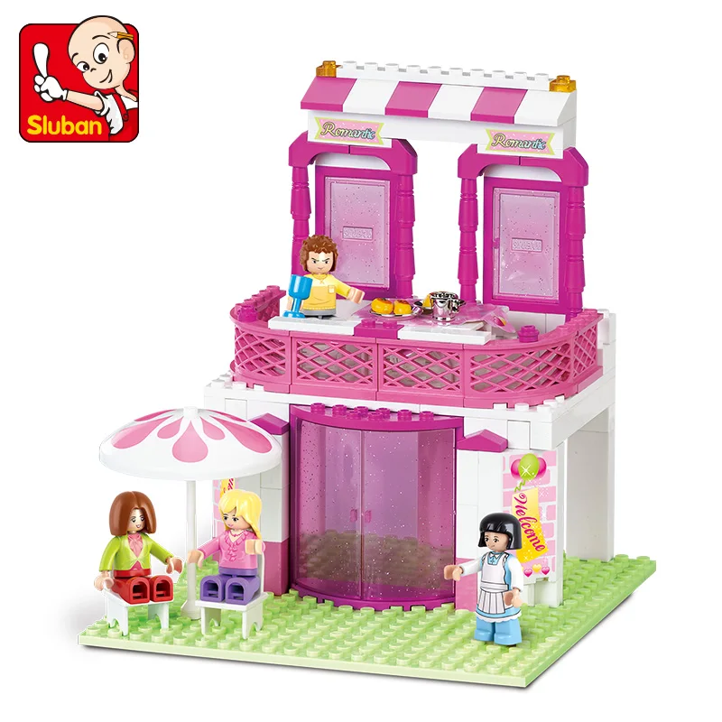 Конструктор Sluban игрушки для девочек мечта розового цвета B0150 романтический