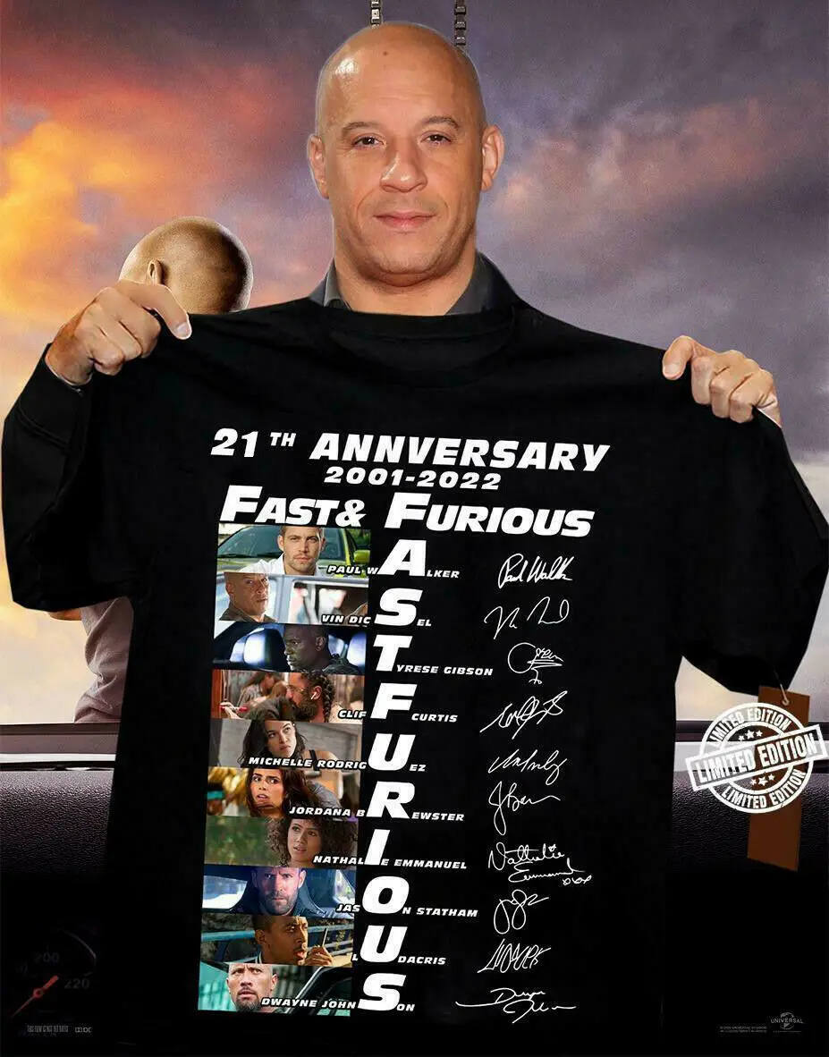 

FAST & FURIOUS - 21 YEARS OF 2001-2022 TEE SHIRT