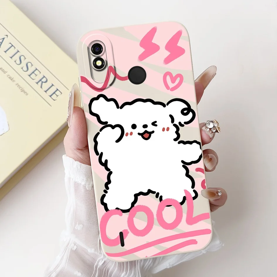 Мягкий силиконовый матовый чехол-накладка для телефона из ТПУ Tecno Pop 3 Plus 2019