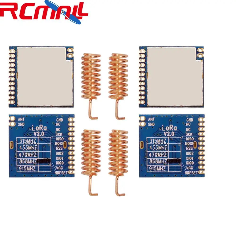 

2Pcs/lot 868MHz | 915MHz 100mW SX1276 Chip Long Range 4Km RF Wireless LoRa Module LoRa1276 IOT Internet of Things