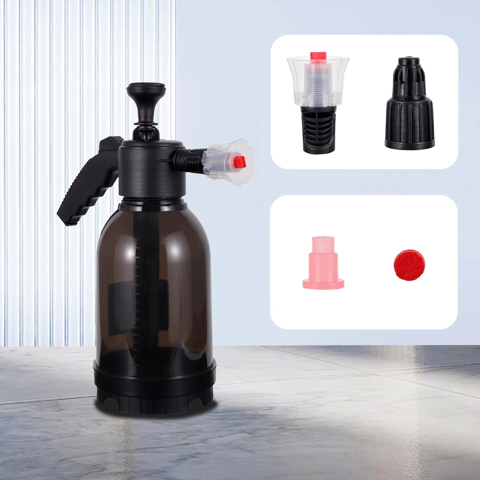 2л бытовой садовый распылитель для полива ручной пены под давлением с клапаном