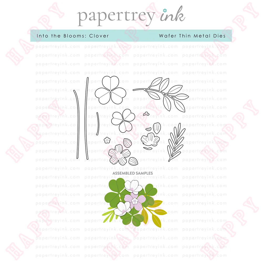 

Metal Cutting Dies Into the Blooms Clover DIY Scrapbook Envelope Diary Photo Album Paper Cards Decorative Craft Embossing Moulds