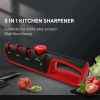 knife sharpener 5 in 1 adjustable angle home quick knife sharpener kitchen professional knife scissors sharpening tools