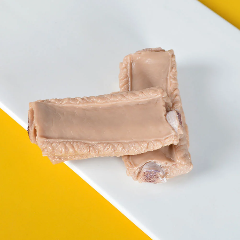 4 шт. украшения имитация ребра модель игрушки искусственная еда реквизит ПВХ