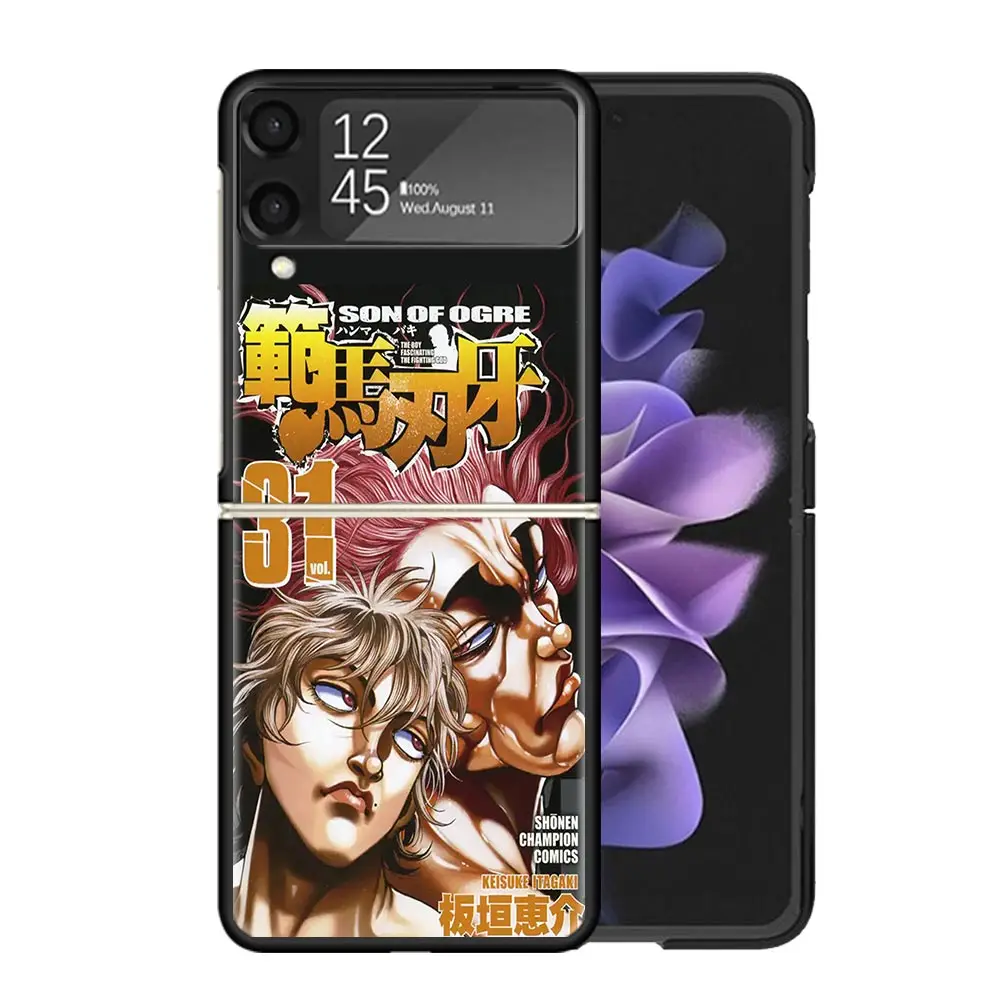Оригинальный чехол Baki the Grappler в стиле аниме для телефона Samsung Galaxy Z Flip4 Flip5 Flip3 чехлы