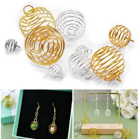 Металлические спиральные бусины SEVENWELL