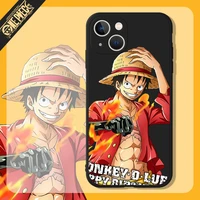 monkey d luffy phone case for iphone 11 12 13 pro max mini 6 6s 7 8 plus x xr xs max se 2020 silicone tpu anime funda back cover