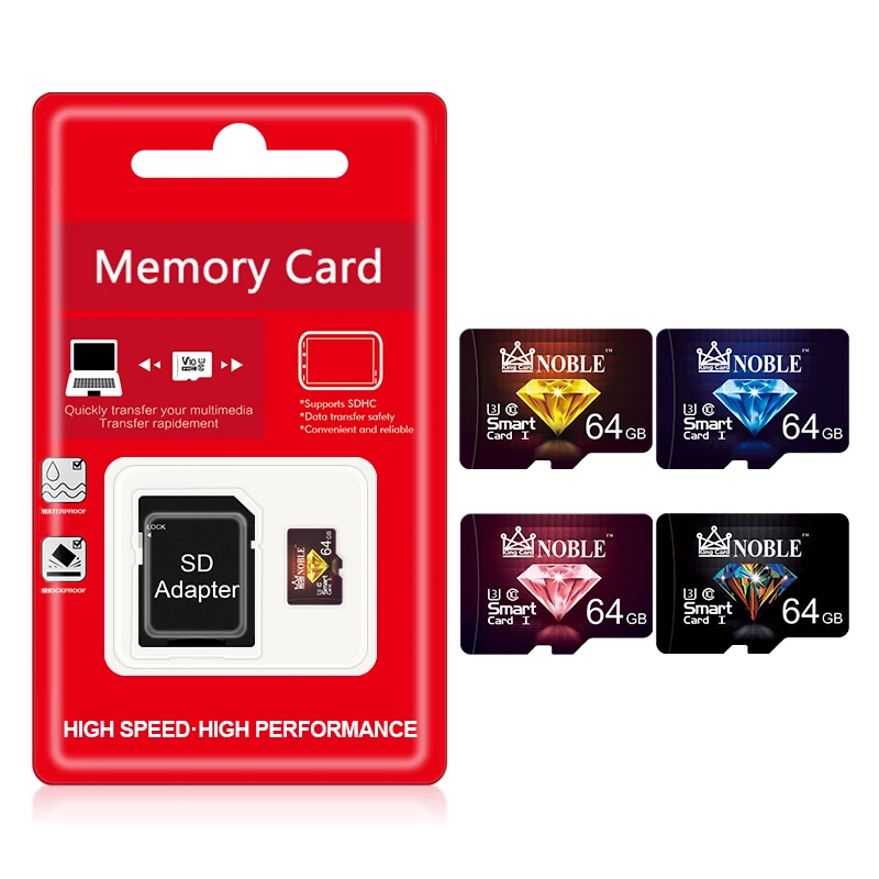 

50 шт./партия, карты памяти Micro SD, 64 ГБ, 64 ГБ, класс 10