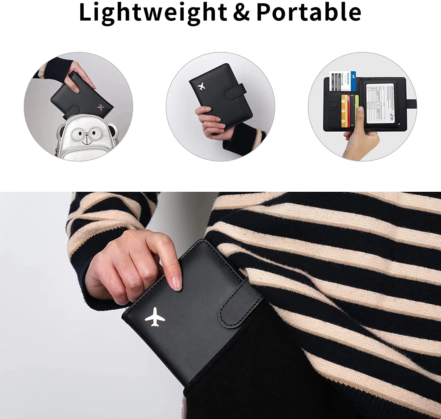 Passport Cover PU Leather Man Women Travel Passport Holder with Credit Card Holder Wallet Protector Cover Passport Bulgaria