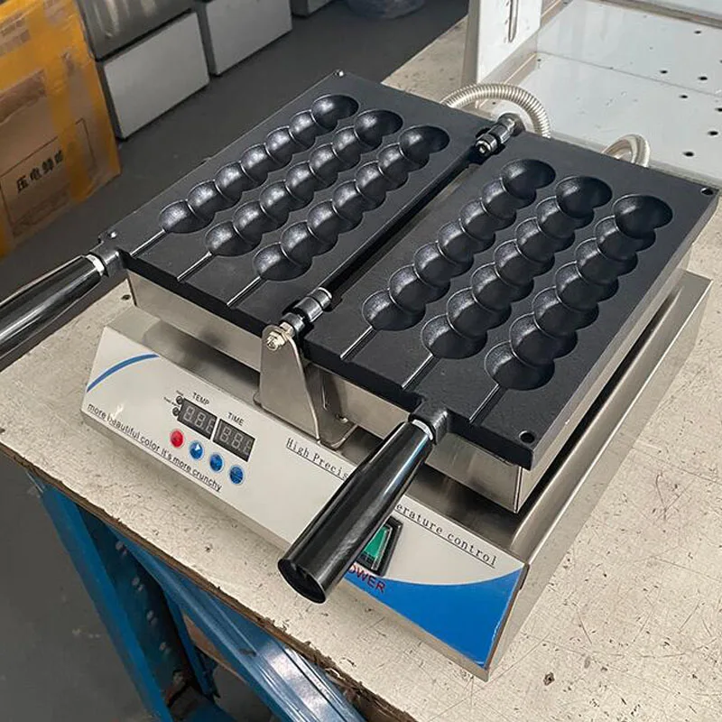 Коммерческая вафельница с 3 палочками 110 В 220 7 шариками антипригарная в форме шара