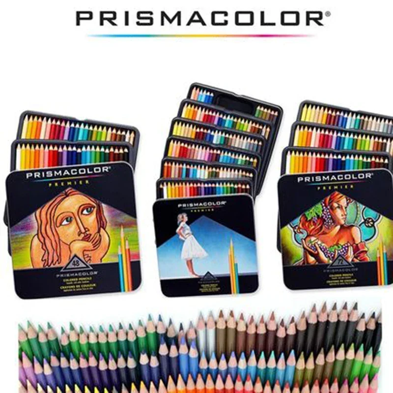 Цветные карандаши Prismacolor Premier USA мягкие толстые сердечники светостойкий материал